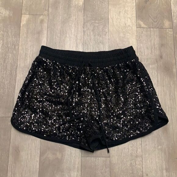 Womens Forever 21 Sequin Running Gym Style Active‎ Shorts - Picture 1 of 7
